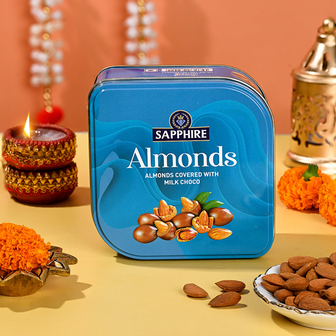 Almonds Covered in Milk Chocolate 90g – Sapphire Confectionery