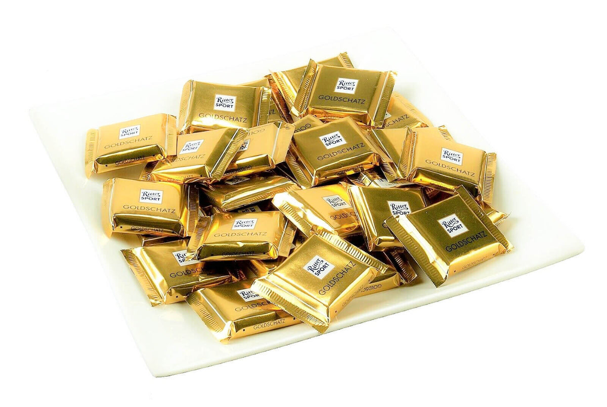 Ritter Sport Goldschatz - Gold Treasure Milk Chocolate Bar