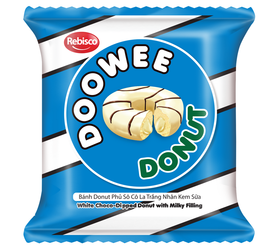 Dowee Donut White Choco Cake 28g