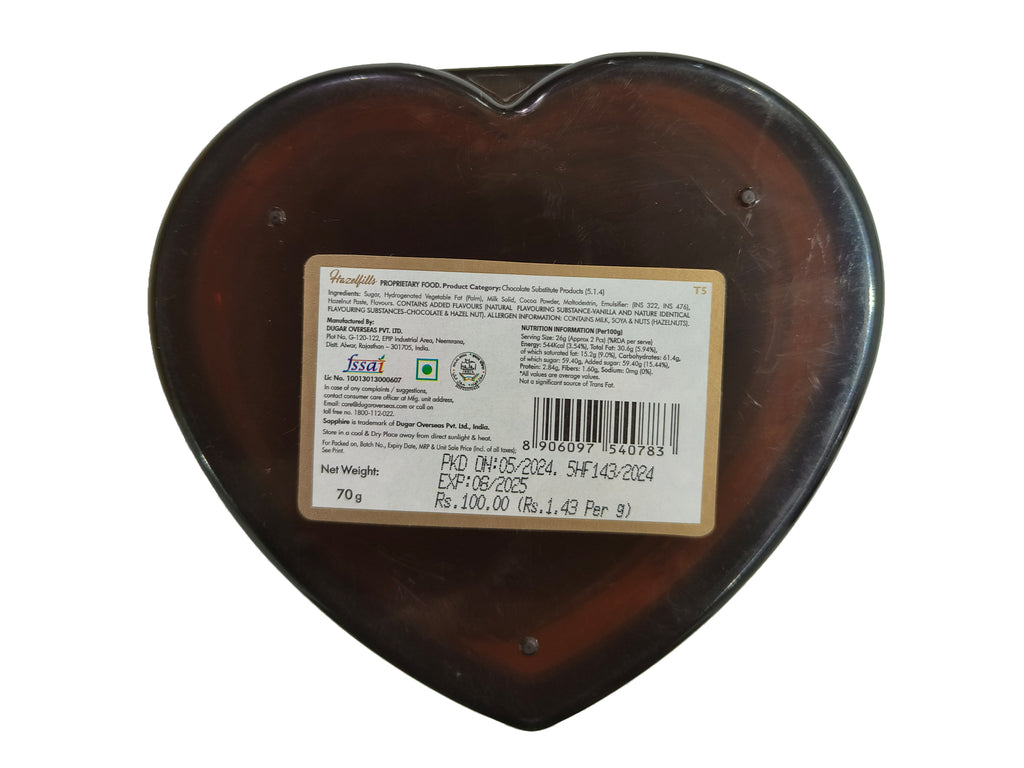 Sapphire Hazelfill 70gm T5 – Sapphire Confectionery