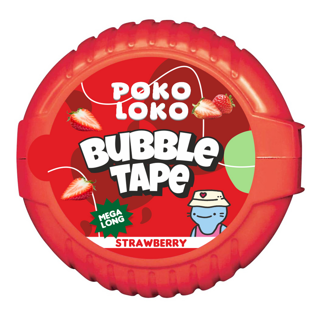 POKO LOKO Strawberry Bubble Tape 56g