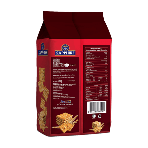 Sapphire Sugar Crackers 350 g