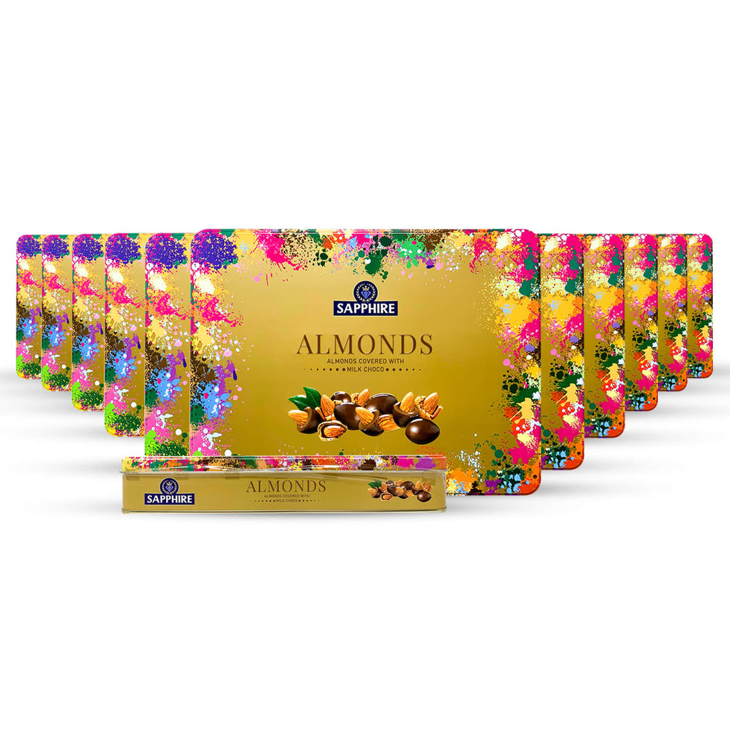 Sapphire Almonds Box Chocolates 350g: Pack of 12