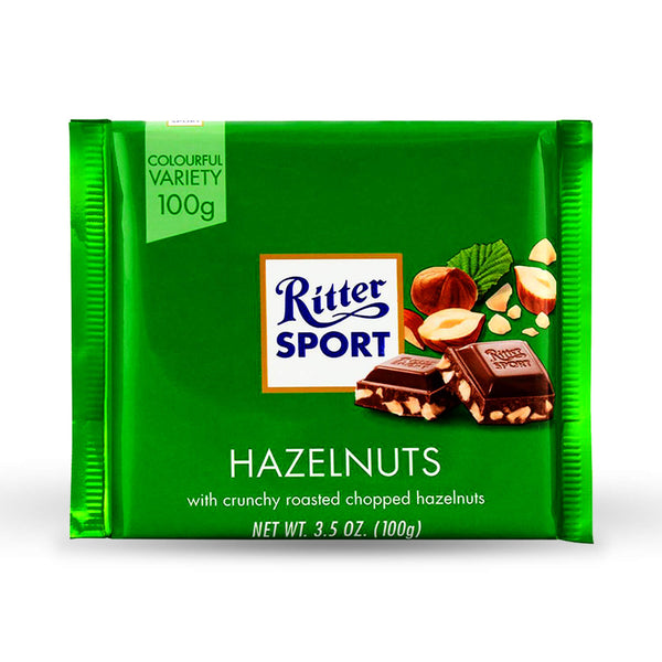 Ritter Sport Milk Chocolate with Chopped Hazelnuts 100g