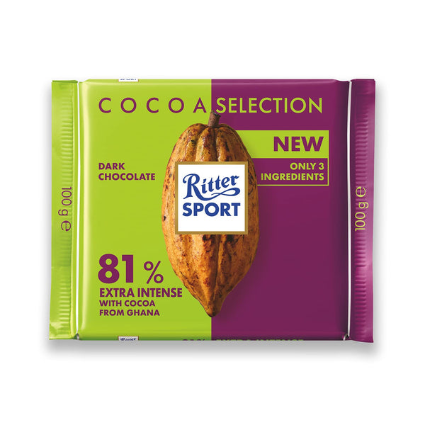 Ritter Sport Chocolate 81% Extra Intense from Ghana 100g