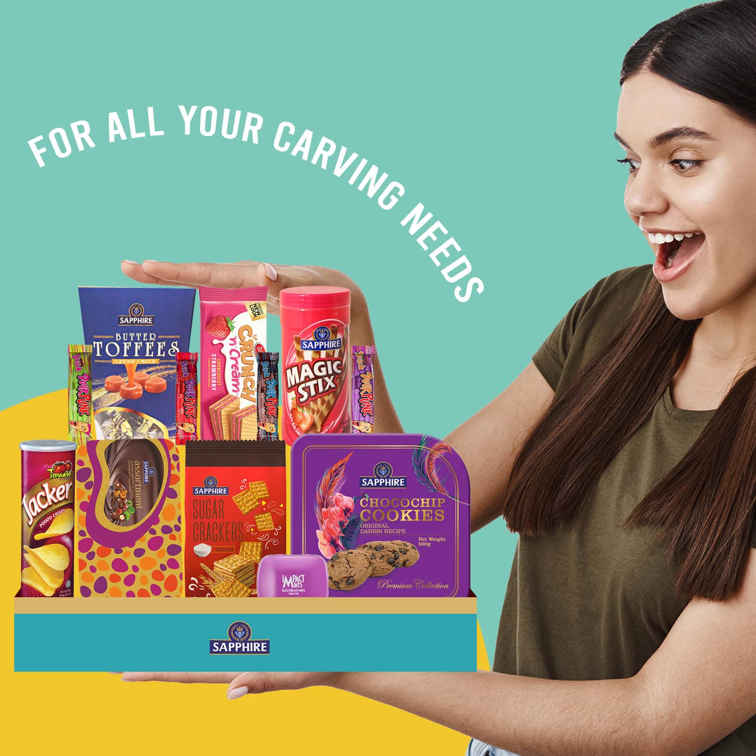 Sapphire Snacks Box for Her Sapphire Confectionery