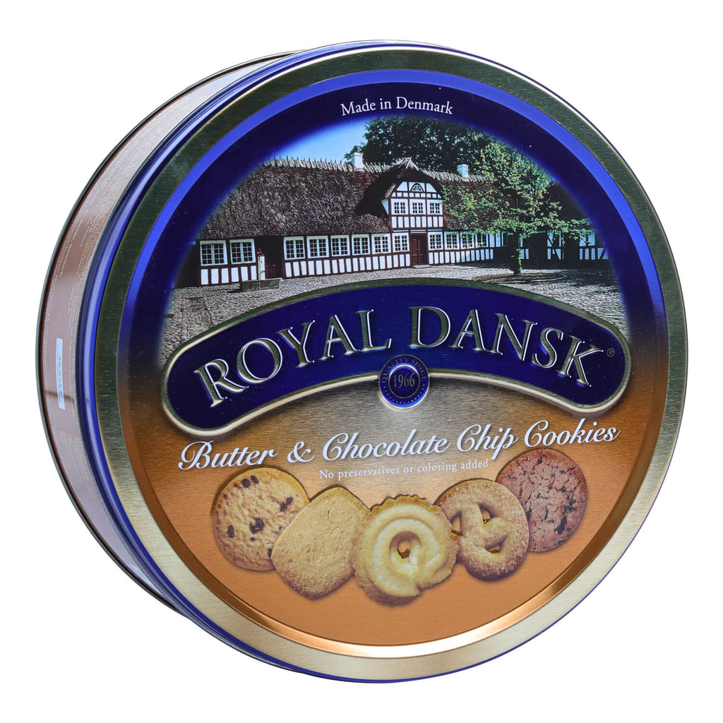 Royal Dansk Butter & ChocoChip Cookies 340g Pack of 12 Sapphire