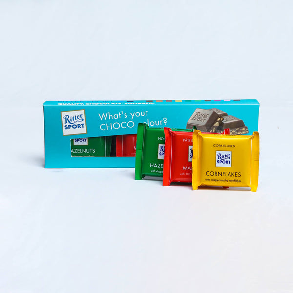 Ritter Sport 3 Pcs Mini Assorted Chocolates from Germany 50g - Pack of 4