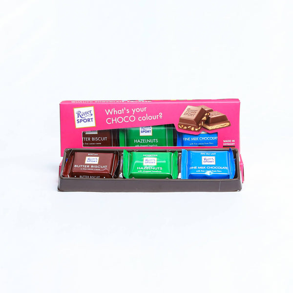 Ritter Sport 3 Pcs Mini Assorted Chocolates from Germany 50g - Pack of 4